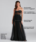 Cintra Mesh Tulle Bustier Gown creates the perfect summer wedding guest dress or cocktail party dresss with stylish details in the latest trends for 2023!