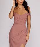 Mariel Off Shoulder Dress creates the perfect spring wedding guest dress or cocktail attire with stylish details in the latest trends for 2023!