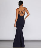 Raquel Cross-Back Mermaid Gown creates the perfect summer wedding guest dress or cocktail party dresss with stylish details in the latest trends for 2023!