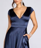 The Alena Satin Gown is a gorgeous pick as your 2023 prom dress or formal gown for wedding guest, spring bridesmaid, or army ball attire!