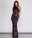 Everleigh Formal Sequin Scroll Dress creates the perfect summer wedding guest dress or cocktail party dresss with stylish details in the latest trends for 2023!
