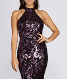 Everleigh Formal Sequin Scroll Dress creates the perfect summer wedding guest dress or cocktail party dresss with stylish details in the latest trends for 2023!