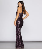 Everleigh Formal Sequin Scroll Dress creates the perfect summer wedding guest dress or cocktail party dresss with stylish details in the latest trends for 2023!