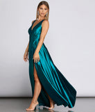 Janice Formal Open Back Satin Dress creates the perfect summer wedding guest dress or cocktail party dresss with stylish details in the latest trends for 2023!