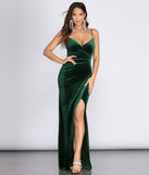 Lydia Formal Velvet Wrap Dress is a stunning choice for a bridesmaid dress or maid of honor dress, and to feel beautiful at Prom 2023, spring weddings, formals, & military balls!