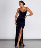 Kirsten Velvet Wrap Formal Dress creates the perfect summer wedding guest dress or cocktail party dresss with stylish details in the latest trends for 2023!