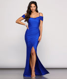 The Leilani Formal High Slit Dress is a gorgeous pick as your 2023 prom dress or formal gown for wedding guest, spring bridesmaid, or army ball attire!