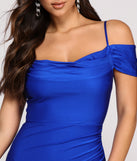 The Leilani Formal High Slit Dress is a gorgeous pick as your 2023 prom dress or formal gown for wedding guest, spring bridesmaid, or army ball attire!