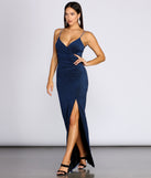 Zinga Metallic Knit Gown creates the perfect spring wedding guest dress or cocktail attire with stylish details in the latest trends for 2023!