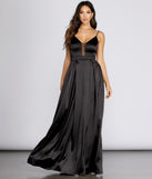 Avery Satin Ball Gown creates the perfect summer wedding guest dress or cocktail party dresss with stylish details in the latest trends for 2023!