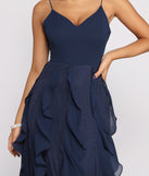 The Carla Formal Floral Tendril Dress is a gorgeous pick as your 2023 prom dress or formal gown for wedding guest, spring bridesmaid, or army ball attire!