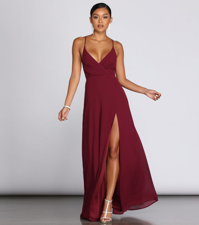 Brianna Chiffon A-Line Dress & Windsor