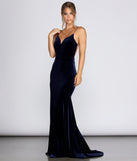 Marian Formal Velvet Gown creates the perfect summer wedding guest dress or cocktail party dresss with stylish details in the latest trends for 2023!
