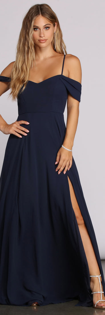 Arianne Lattice Back Chiffon Gown creates the perfect summer wedding guest dress or cocktail party dresss with stylish details in the latest trends for 2023!