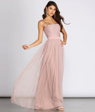 Sharlene Tulle A-line Gown is a stunning choice for a bridesmaid dress or maid of honor dress, and to feel beautiful at Prom 2023, spring weddings, formals, & military balls!