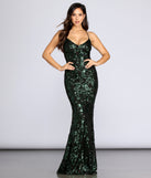 Taisia Formal Sequin Scroll Dress is a gorgeous pick as your 2024 prom dress or formal gown for wedding guests, spring bridesmaids, or army ball attire!