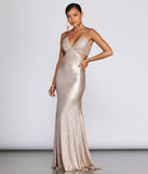 Rose Marie Metallic Formal Dress creates the perfect summer wedding guest dress or cocktail party dresss with stylish details in the latest trends for 2023!