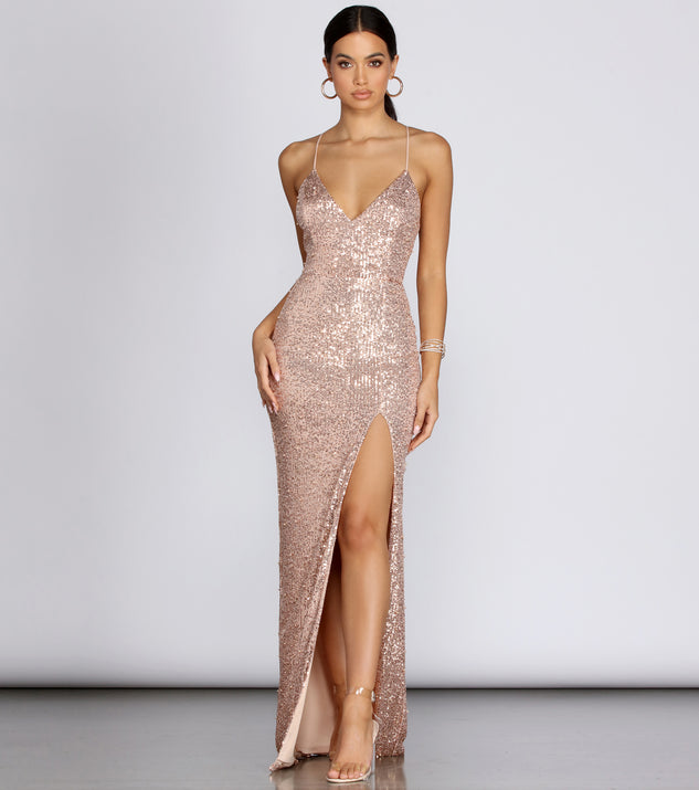 Cara Formal Sequin And Pearl Dress & Windsor