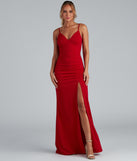 Evanna Formal Crepe Ruched Dress provides a stylish spring wedding guest dress, the perfect dress for graduation, or a cocktail party look in the latest trends for 2024!