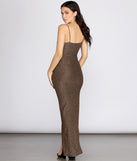 Cathy Formal Metallic Wrap Dress creates the perfect summer wedding guest dress or cocktail party dresss with stylish details in the latest trends for 2023!