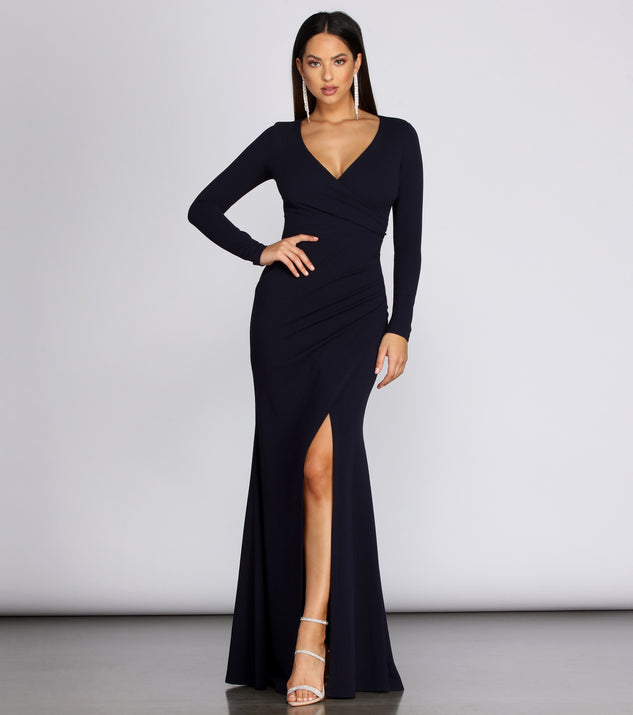 Tulip Lace Up Evening Gown creates the perfect summer wedding guest dress or cocktail party dresss with stylish details in the latest trends for 2023!