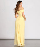 The Daisy Off Shoulder A-Line Dress is a gorgeous pick as your 2023 prom dress or formal gown for wedding guest, spring bridesmaid, or army ball attire!