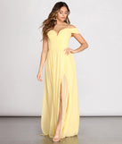 The Daisy Off Shoulder A-Line Dress is a gorgeous pick as your 2023 prom dress or formal gown for wedding guest, spring bridesmaid, or army ball attire!