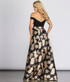 Maude Floral Woven Satin Gown creates the perfect summer wedding guest dress or cocktail party dresss with stylish details in the latest trends for 2023!