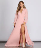 Mavis Chiffon Wrap Gown creates the perfect summer wedding guest dress or cocktail party dresss with stylish details in the latest trends for 2023!