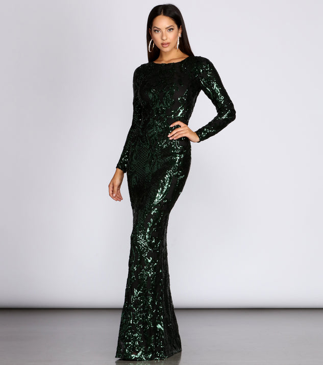 Dalia Sequin Long Dress creates the perfect summer wedding guest dress or cocktail party dresss with stylish details in the latest trends for 2023!