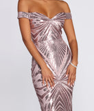 Lilith Off-Shoulder Sequin Evening Gown creates the perfect summer wedding guest dress or cocktail party dresss with stylish details in the latest trends for 2023!
