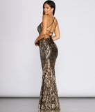 The Dulce Sequin Lace Up Formal Gown is a gorgeous pick as your 2023 prom dress or formal gown for wedding guest, spring bridesmaid, or army ball attire!