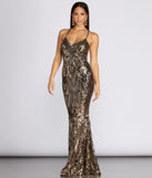 The Dulce Sequin Lace Up Formal Gown is a gorgeous pick as your 2023 prom dress or formal gown for wedding guest, spring bridesmaid, or army ball attire!