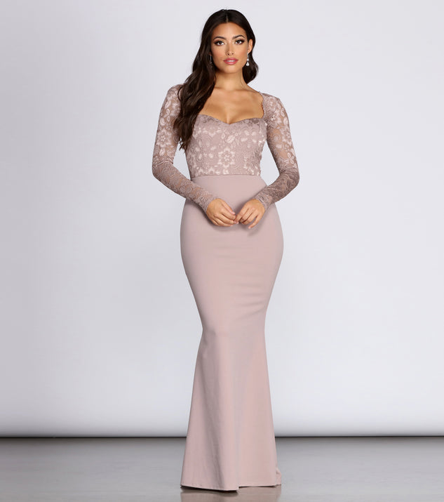 Lacey Mermaid Formal Dress creates the perfect summer wedding guest dress or cocktail party dresss with stylish details in the latest trends for 2023!