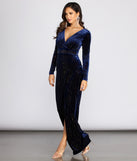 The Juliette Velvet Heat Stone Dress is a gorgeous pick as your 2023 prom dress or formal gown for wedding guest, spring bridesmaid, or army ball attire!