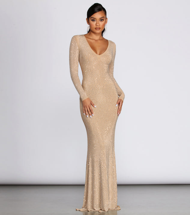Jazzy Formal Heat Stone Dress creates the perfect summer wedding guest dress or cocktail party dresss with stylish details in the latest trends for 2023!