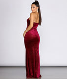 The Annabeth Velvet Strapless Gown is a gorgeous pick as your 2023 prom dress or formal gown for wedding guest, spring bridesmaid, or army ball attire!