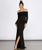 The Kassidy Off The Shoulder Dress is a gorgeous pick as your 2023 prom dress or formal gown for wedding guest, spring bridesmaid, or army ball attire!
