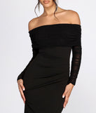 The Kassidy Off The Shoulder Dress is a gorgeous pick as your 2023 prom dress or formal gown for wedding guest, spring bridesmaid, or army ball attire!