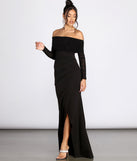 The Kassidy Off The Shoulder Dress is a gorgeous pick as your 2023 prom dress or formal gown for wedding guest, spring bridesmaid, or army ball attire!