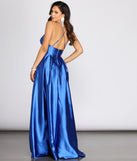 Tawny Formal Satin Pleated Dress is a stunning choice for a bridesmaid dress or maid of honor dress, and to feel beautiful at Prom 2023, spring weddings, formals, & military balls!