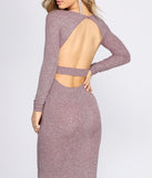 Nohemi Open Back Glitter Dress is a stunning choice for a bridesmaid dress or maid of honor dress, and to feel beautiful at Prom 2023, spring weddings, formals, & military balls!