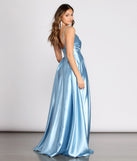 Tabitha Satin A-Line Dress creates the perfect spring wedding guest dress or cocktail attire with stylish details in the latest trends for 2023!