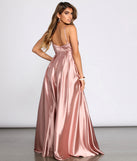 Lucy Formal Satin Wrap Dress is a stunning choice for a bridesmaid dress or maid of honor dress, and to feel beautiful at Prom 2023, spring weddings, formals, & military balls!