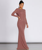 Kyra Glitter Long Slim Gown creates the perfect summer wedding guest dress or cocktail party dresss with stylish details in the latest trends for 2023!