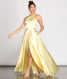 Shonda Charmeuse Satin A-Line Dress is a stunning choice for a bridesmaid dress or maid of honor dress, and to feel beautiful at Prom 2023, spring weddings, formals, & military balls!