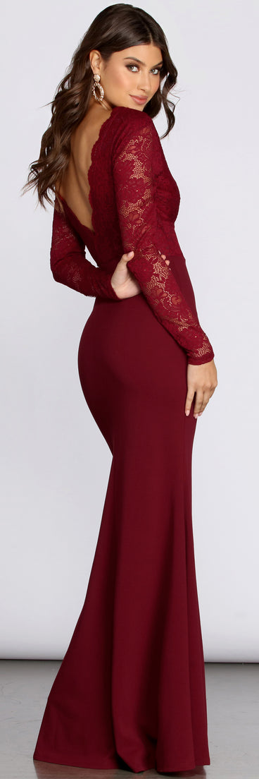Luciana Formal Lace Mermaid Dress creates the perfect summer wedding guest dress or cocktail party dresss with stylish details in the latest trends for 2023!