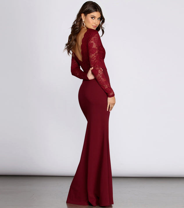 Luciana Formal Lace Mermaid Dress creates the perfect summer wedding guest dress or cocktail party dresss with stylish details in the latest trends for 2023!