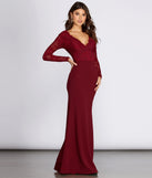 Luciana Formal Lace Mermaid Dress creates the perfect summer wedding guest dress or cocktail party dresss with stylish details in the latest trends for 2023!