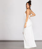 Sasha Formal High Slit Wrap Dress is a stunning choice for a bridesmaid dress or maid of honor dress, and to feel beautiful at Prom 2024, summer weddings, formals, & military balls!